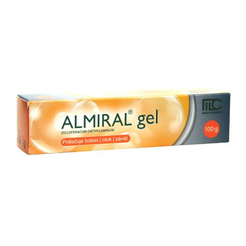 Almiral gel 100 g pain, swelling and inflammation post-traumatic tendons, ligaments, muscles and joints - mydrxm.com