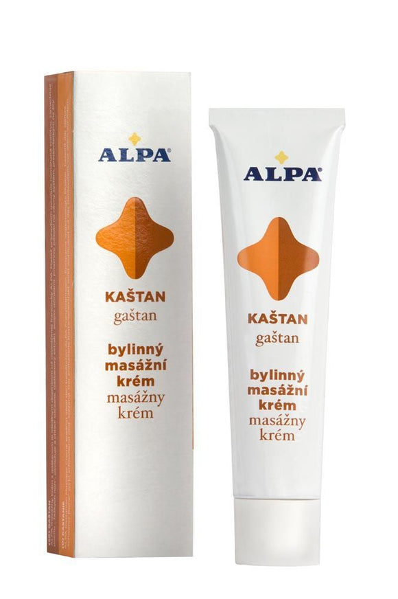Alpa massage cream with chestnut 40 ml relieves stressed muscles. - mydrxm.com