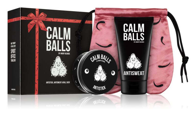 Angry Beards Calm Balls gift set for men