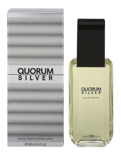 Antonio Puig Quorum Silver eau de toilette for men 100 ml