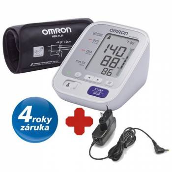 Omron M3 Comfort tonometre + 220V AC power supply