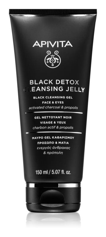 Apivita Black Detox Cleansing Jelly Face & Eyes Gel 150ml
