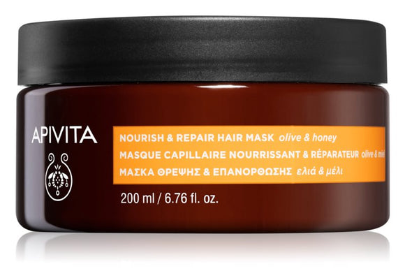 Apivita Nourish & Repair Olive & Honey hair mask 200ml