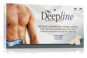 Arcocere Deepline body hair removal strips for men 6 pcs
