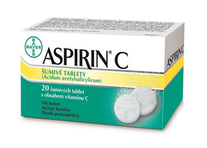 Aspirin C 20 effervescent tablets fever and pain relief - mydrxm.com