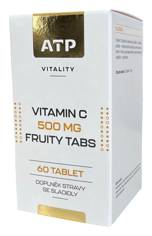 ATP Vitality Vitamin C 500 mg Fruity Tabs 60 capsules