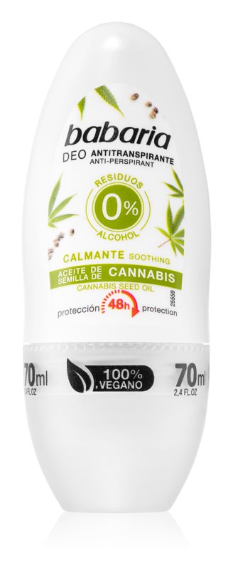 Babaria Cannabis antiperspirant roll-on with 48-hour effect 70 ml – My Dr.  XM