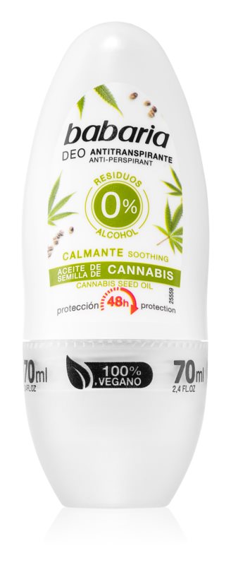 Babaria Cannabis antiperspirant roll-on with 48-hour effect 70 ml