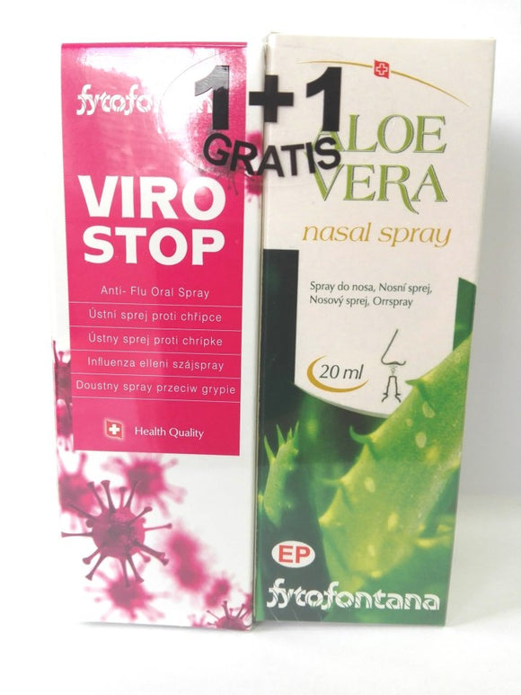 Fytofontana Viro Stop 1 + 1 (Viro Stop Spray 30ml + Aloe Nasal Spray 20ml) - mydrxm.com