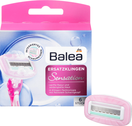 Balea spare razor heads Sensation, 6 pcs
