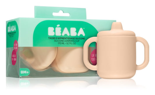 Beaba Silicone learning cup with lid 8m+, 170 ml