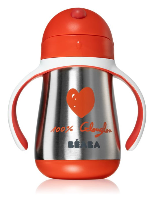 Beaba Stainless steel cup with straw 250 ml