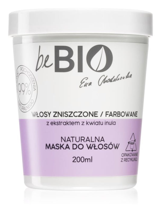 beBIO Damaged & Colored Hair mask for weak and damaged hair 200 ml
