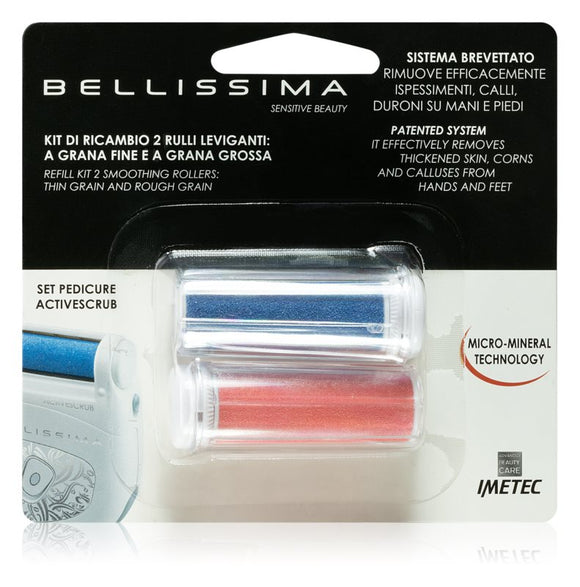 Bellissima Rollers Kit For 5412 spare attachments for electric foot file 2 pcs