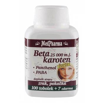 Medpharma Beta Carotene 25,000 IU + Panthenol + PABA 107 capsules