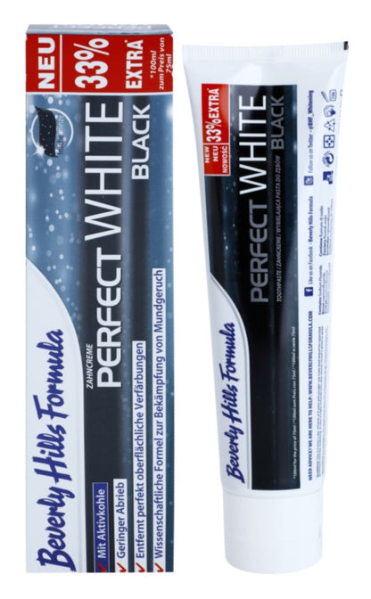 Beverly Hills Formula Perfect White Black whitening toothpaste with activated carbon Fresh Mint flavor 100 ml