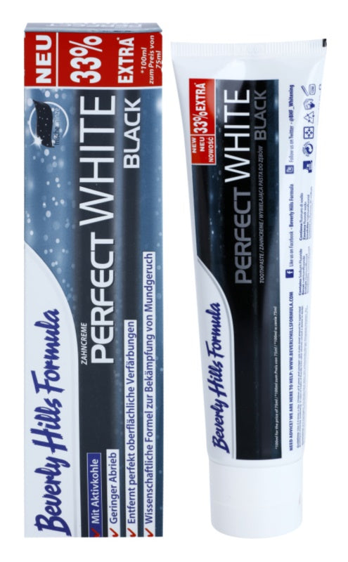 Beverly Hills Formula Perfect White Black whitening toothpaste with activated carbon Fresh Mint flavor 100 ml
