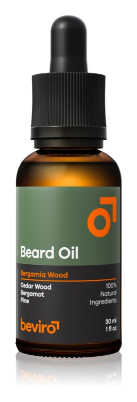 Beviro Bergamia Wood beard oil with a woody scent