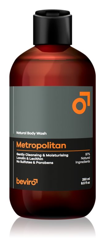 Beviro Natural Body Wash Metropolitan for men 250 ml