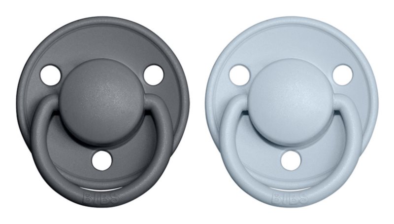 BIBS Pacifiers De Lux Natural Rubber Size 2: 6+ months; 2pcs