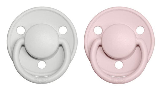 BIBS Pacifiers De Lux Natural Rubber Size 2: 6+ months; 2pcs