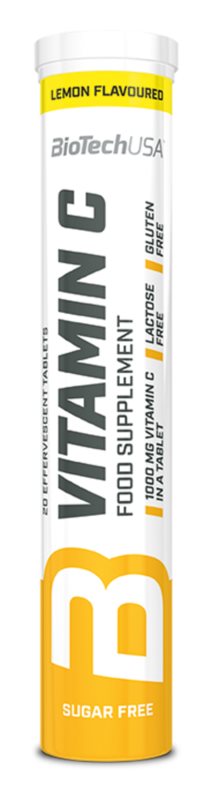 BioTechUSA Vitamin C Lemon Flavor 20 Effervescent tablets