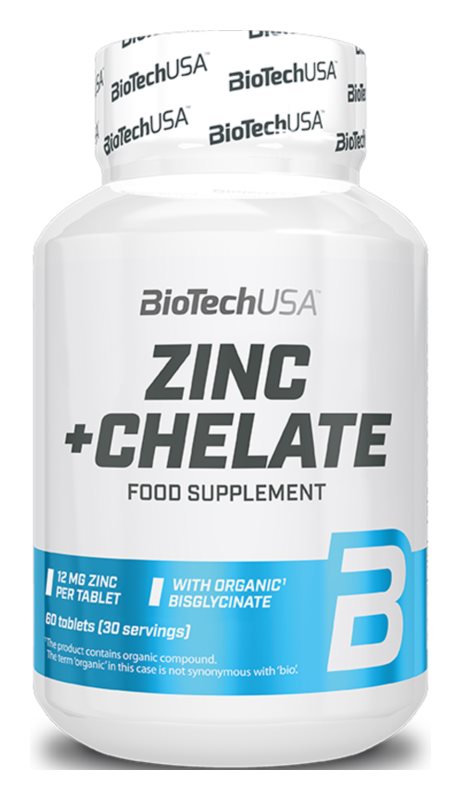 BioTech USA Zinc + chelate 60 tablets