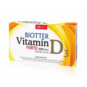 Biotter Vitamin D3 Forte 60 capsules - mydrxm.com