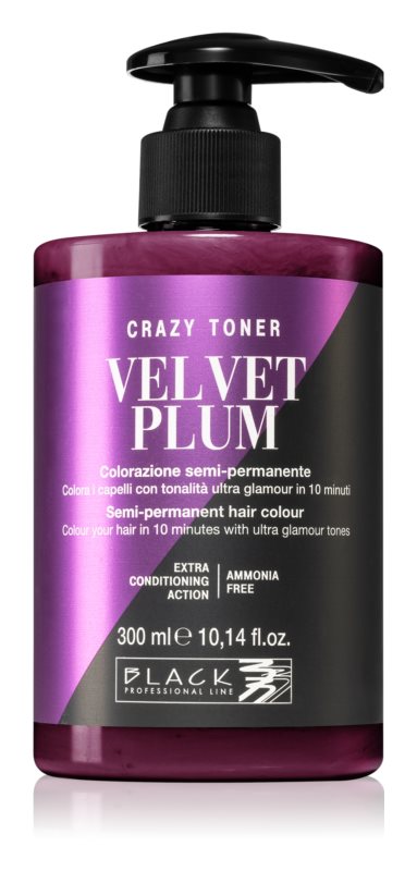 Black Professional Line Crazy Toner Semi-permanent hair color 300 ml