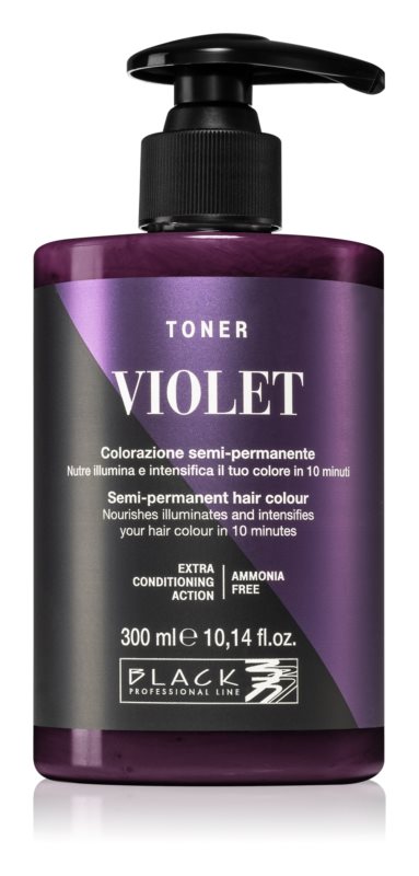 Black Professional Line Toner Semi-permanent hair color 300 ml