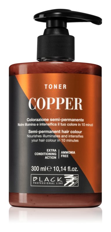 Black Professional Line Toner Semi-permanent hair color 300 ml