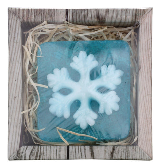 Bohemia Gifts & Cosmetics Snowflake handmade soap with glycerin 70 g