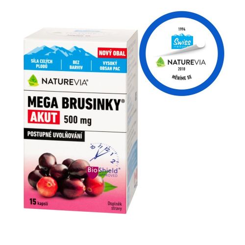 Swiss NatureVia Mega cranberries Akut 15 capsules