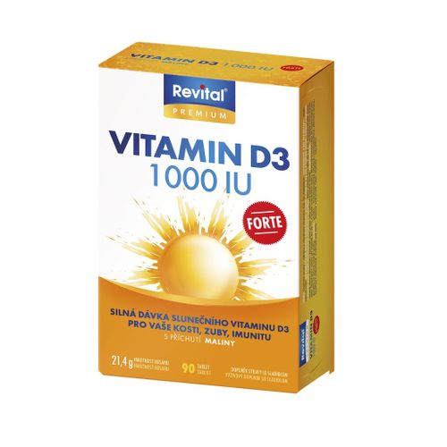 Revital Vitamin D3 Forte 1000 IU 90 tablets