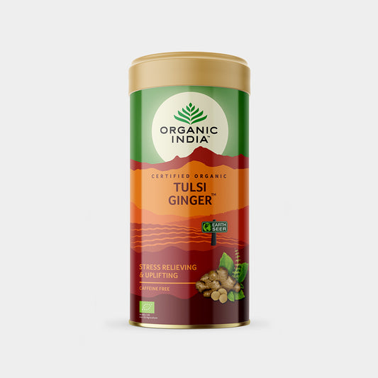 Organic India Tulsi Ginger 100 g can