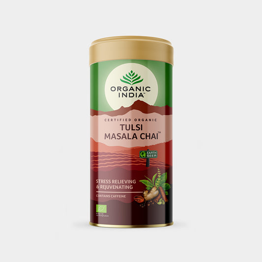 Organic India Tulsi Masala Chai 100 g can