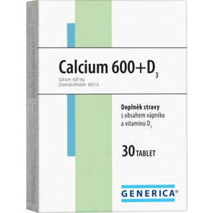Generica Calcium 600 + D3 30 tablets - mydrxm.com