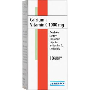Generica Calcium + Vitamin C 1000 mg 10 effervescent tablets - mydrxm.com