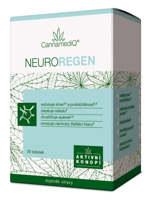 CannamediQ Neuroregen physical and mental balance food supplement 30 capsules
