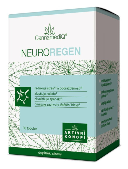 CannamediQ Neuroregen physical and mental balance food supplement 30 capsules