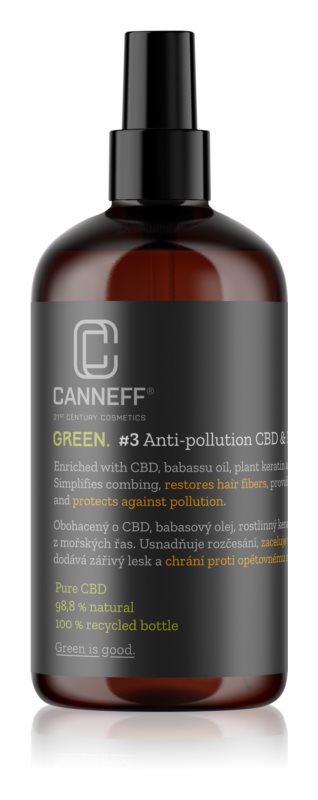 Canneff Green Anti-pollution CBD & Plant Keratin Hair Spray 200 ml