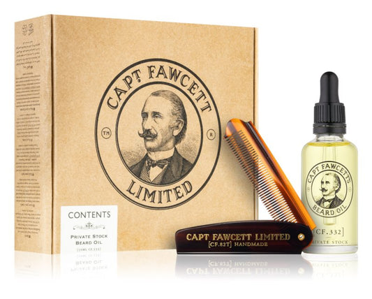 Captain Fawcett Gift Box Private Stock Beard Care