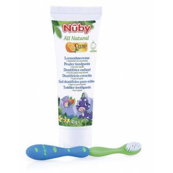 NUBY Toothpaste with citroganix 45 g + toothbrush 24m+