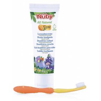 NUBY Toothpaste with citroganix 45 g + toothbrush 24m+