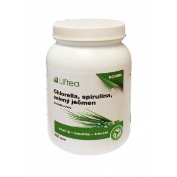 Liftea Chlorella, spirulina, green barley 250 tablets - mydrxm.com