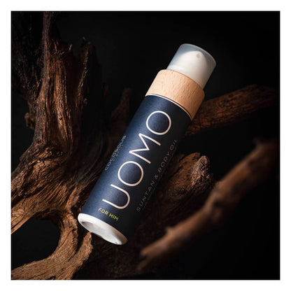 COCOSOLIS MAN tanning oil For Him without SPF Black Coconut Scent