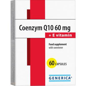 Generica Coenzyme Q10 60 mg + E vitamin 60 capsules - mydrxm.com