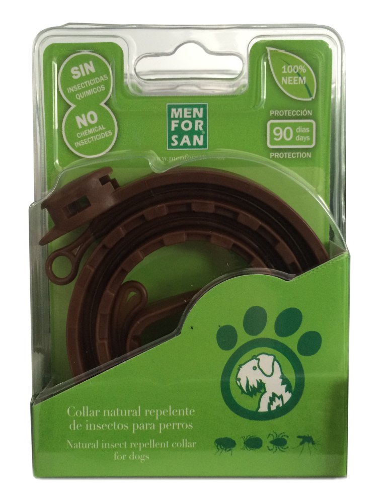 Menforsan Antiparasitic collar for dog ticks and fleas, 60cm - mydrxm.com