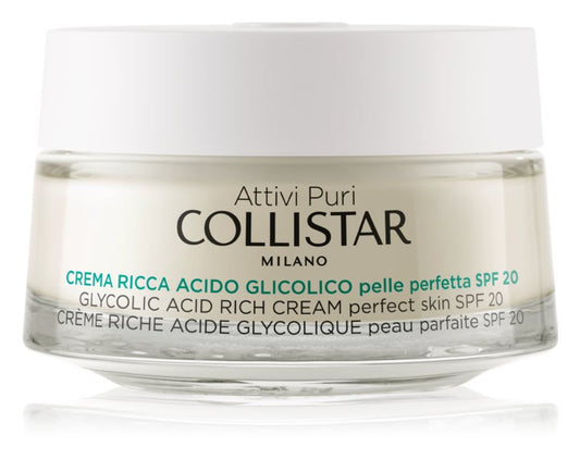 Collistar Attivi Puri Glycolic Acid Rich Cream 50 ml