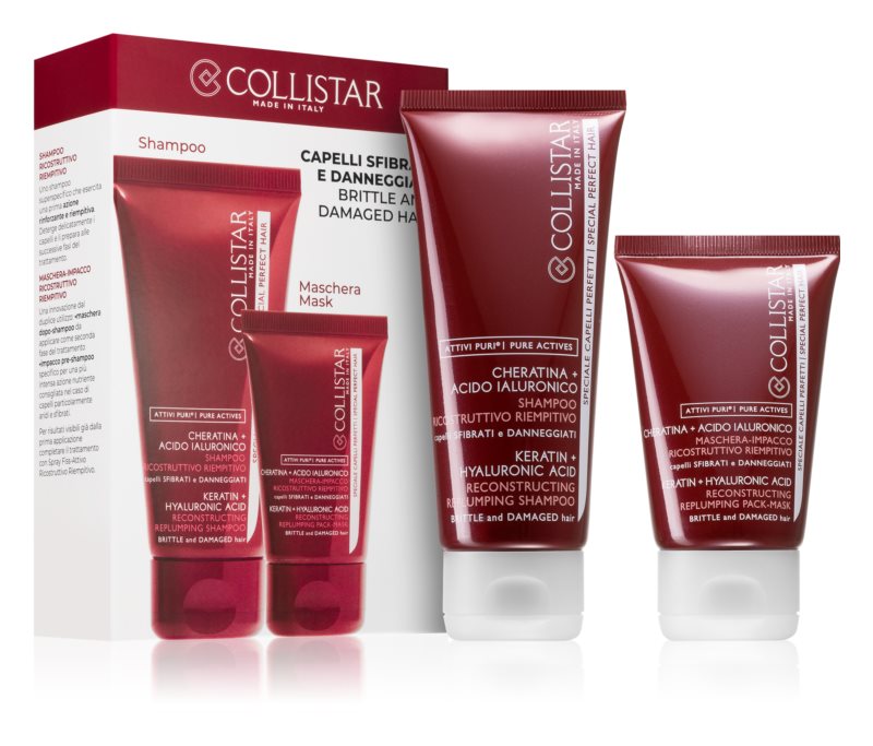 Collistar Special Perfect Hair Keratin + Hyaluronic Acid Shampoo Gift Set